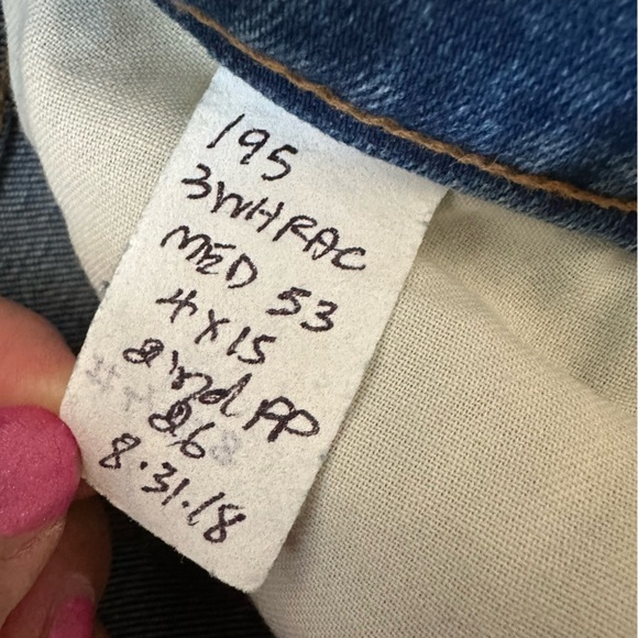 RE/DONE NWOT Straight Leg Original Sz 26 Sample Button Fly - Picture 6 of 8